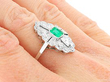 1930s Antique Emerald and Diamond Ring
