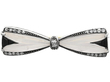 Rock Crystal and Diamond Bow Brooch for Sale