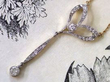 Diamond Drop Pendant Necklace in Yellow Gold