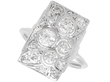 Rectangular Multi Diamond Dress Ring