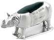 Edwardian Silver Rhino Pin Cushion Antique