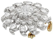 diamond and silver brooch