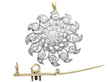 Antique Old European Cut Diamond pendant brooch pieces