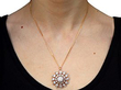 Antique Old European Cut Diamond pendant wearing