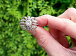 Vintage 2.73 Carat Diamond Cocktail Ring Outside Natural Light