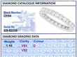 French Diamond Eternity Band grading card