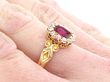 Wearing Antique Ruby Ring