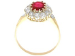Second Hand Antique Ruby Cluster Ring