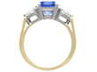 Sapphire Trilogy Ring with Diamonds