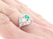 Emerald Ring on Hand