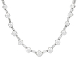 Art Deco Round and Baguette Cut Diamond Necklace