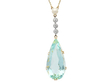 Pear Cut Aquamarine Drop Pendant for Sale