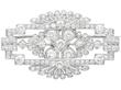4.52 Carat Diamond Brooch  - Art Deco Style