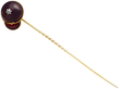 Victorian Garnet Jockey Cap Pin