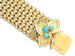 Turquoise Bracelet in Yellow Gold
