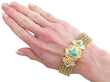 Wearing Victorian Turquoise Bracelet