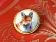 Meissen Fox Gold Brooch