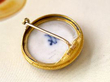 Meissen Fox Gold Brooch reverse