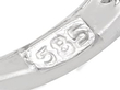 Diamond Twirl Earring in White Gold hallmark
