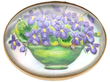 Antique Essex Crystal Floral Brooch for Sale