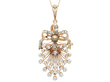 Victorian Natural Pearl and Diamond Brooch / Pendant