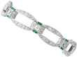 Edwardian Emerald and Diamond Bracelet for Sale