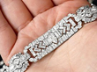 Platinum Womens Statement Diamond Bracelet