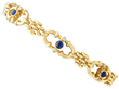 Sapphire Gate Bracelet in Gold for Sale
