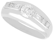 Antique Unisex Platinum Diamond Ring for Sale