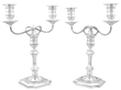 Sterling Silver Candelabra Pair for Sale