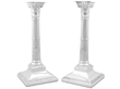 Silver Corinthian Column Candlesticks