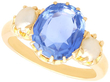 Antique Sapphire and Pearl Trilogy Ring