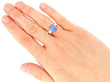Antique Sapphire and Pearl Trilogy Ring wearing