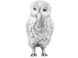 Antique Silver Owl Sugar Box