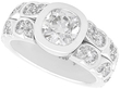 2 Carat Bezel Set Diamond Ring in White Gold