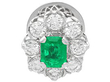 Oval Cut Emerald Cluster Earring