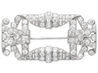 Antique 4.28ct Diamond Brooch Art Deco Era