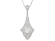 Art Deco Old European Cut Diamond Pendant