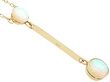 Victorian Opal Drop Necklace in Gold setting