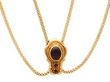 Antique Garnet and 14k Yellow Gold Chain