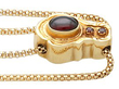 1.60ct Garnet and 14k Yellow Gold Chain Necklace