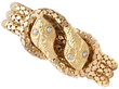 Gold and Diamond Snake Bracelet for Sale