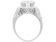 3.20ct Diamond and Platinum Solitaire Ring Circa 1925