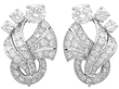 Vintage Art Deco Diamond Earrings in Platinum