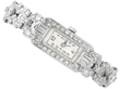 Art Deco Diamond Watch with Baguette Cut Diamonds