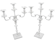 Tall Sterling Silver Candelabra and Candlesticks