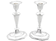 Piano Style Sterling Silver Candlesticks