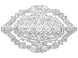 3.83 Carat Diamond Brooch in Platinum Art Deco