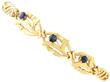 Antique Gold Sapphire Bracelet