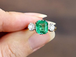 Emerald Trilogy Engagement Ring